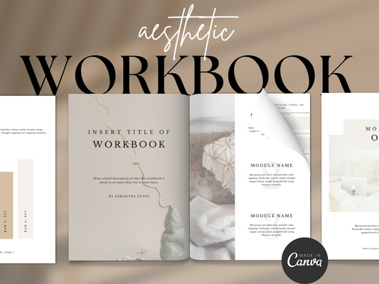 Minimalist Canva Workbook Template