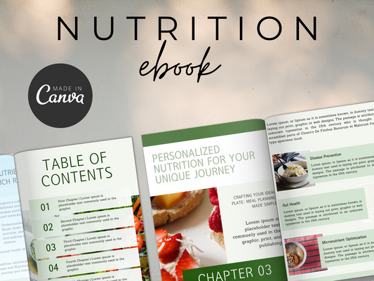 Nutrition Ebook Lead Magnet Template