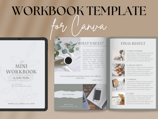 Mini Workbook Template