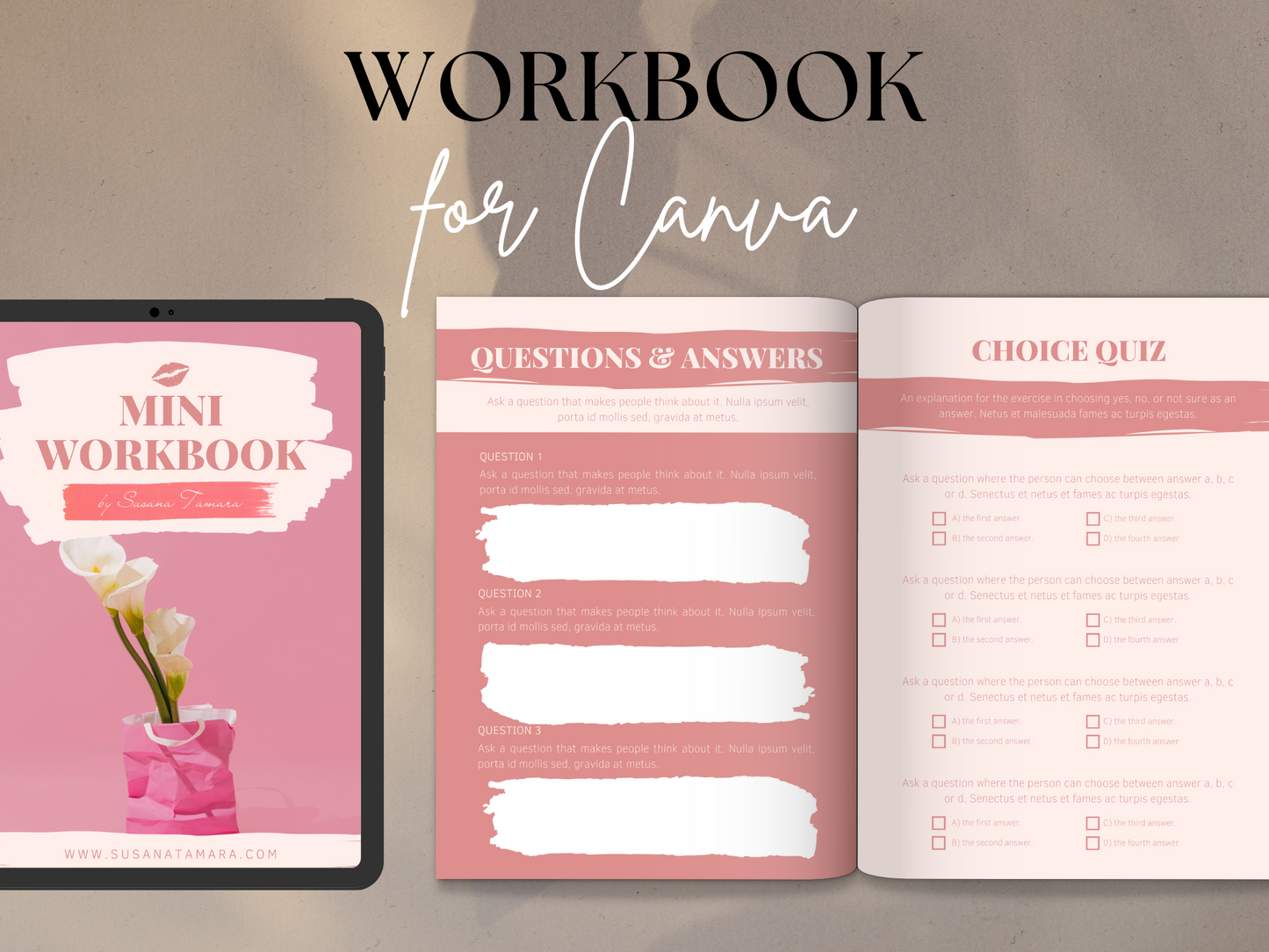 Mini Workbook Template